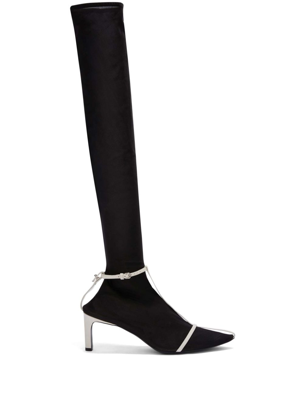 Jil Sander Klassische Overknee-Stiefel - Schwarz von Jil Sander