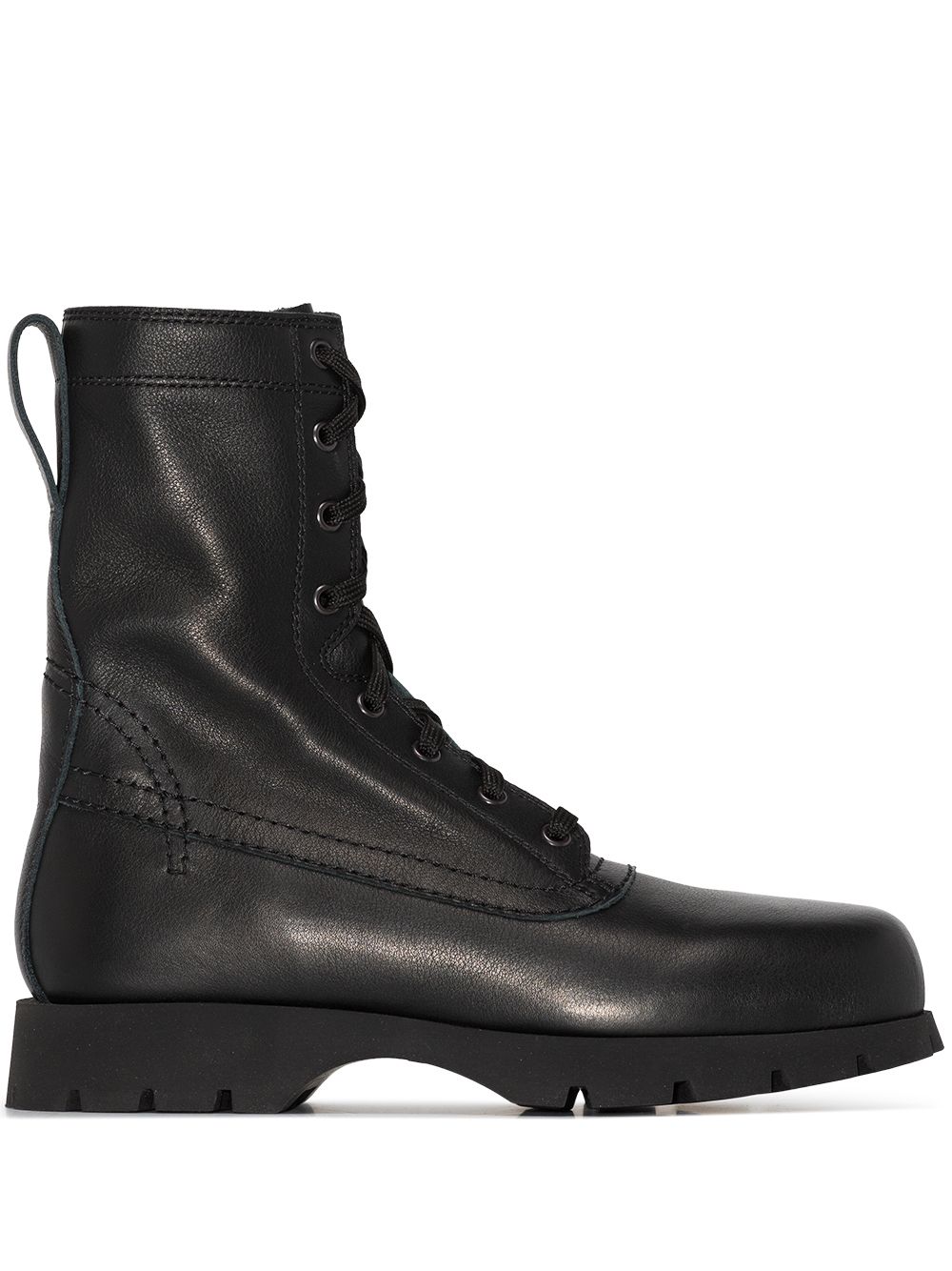 Jil Sander Stiefel im Military-Look - Schwarz von Jil Sander