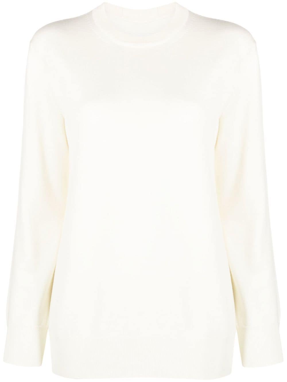 Jil Sander Pullover mit rundem Ausschnitt - Weiß von Jil Sander