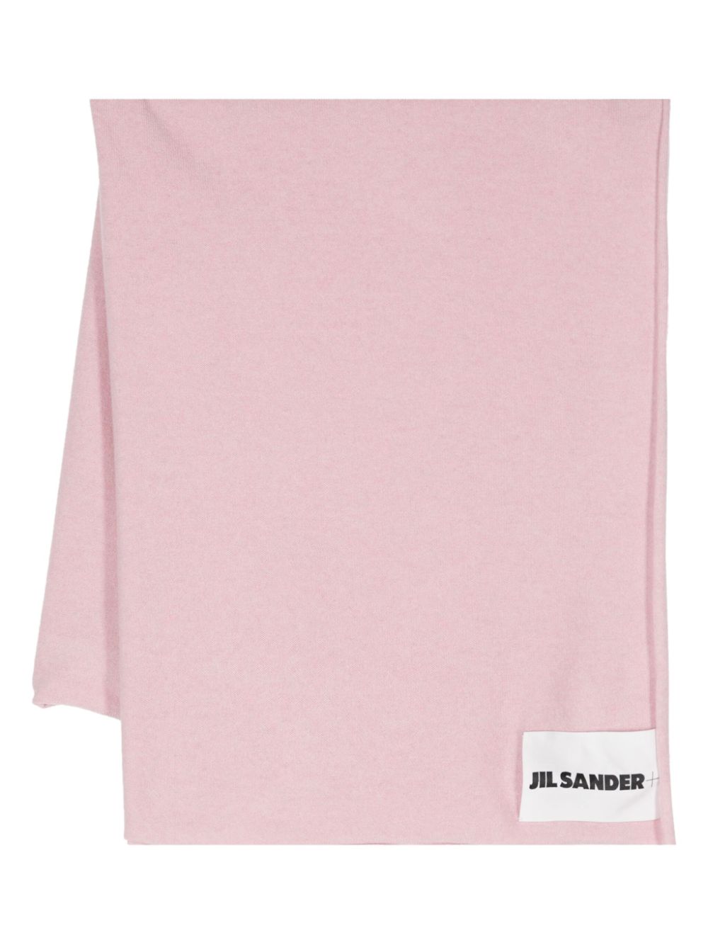 Jil Sander Kaschmirschal mit Logo-Patch - Rosa von Jil Sander