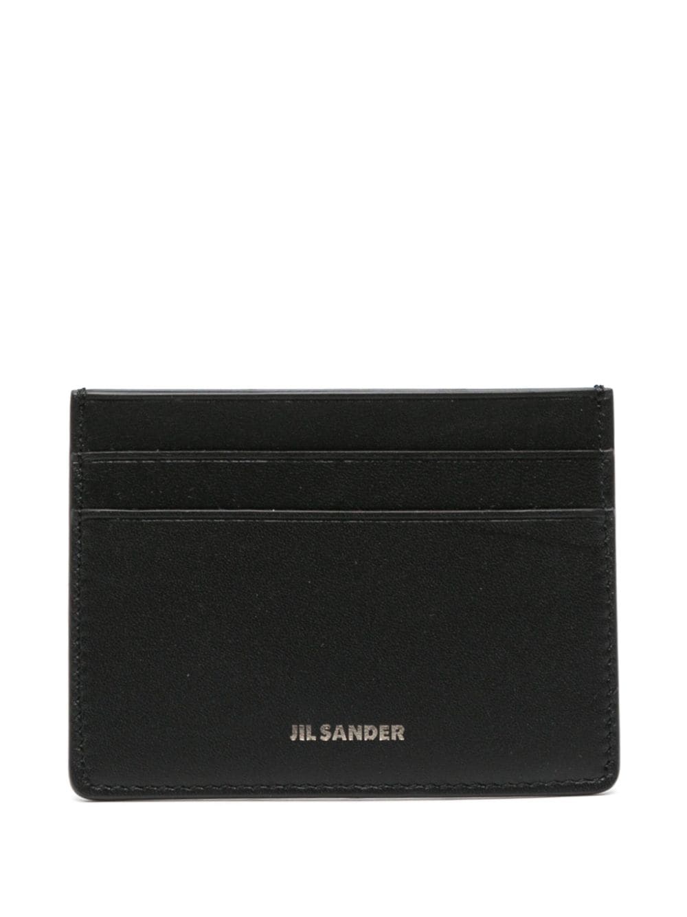 Jil Sander Kartenetui mit Logo-Stempel - Schwarz von Jil Sander