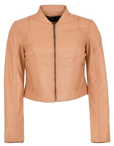 Jilani - Damen Echtleder Lederjacke Kurzjacke Lammnappa cremeorange Größe 40 Jilani - Damen Echtleder Lederjacke Kurzjacke Lammnappa cremeorange Größe 40 von Jilani