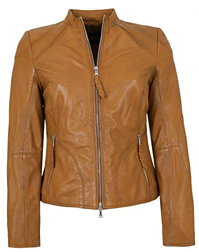 Jilani - Damen Lederjacke Lammnappa nussbraun Größe 46 Jilani - Damen Lederjacke Lammnappa nussbraun Größe 46 von Jilani