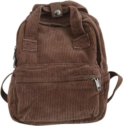 Jiliyote Schulrucksack Cord Rucksack Klein für Mädchen & Jungen-Damen Klein Daypack Cord Rucksäcke Damen Rucksackhandtaschen Rucksack Für Lässig Schule Freizeit Arbeit von Jiliyote