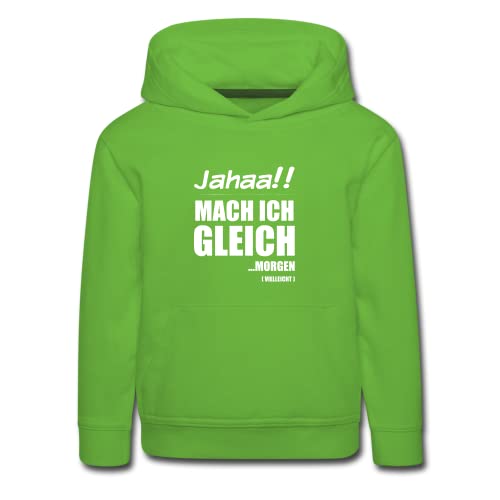 Jimbeels Jahaa! Mach gleich Morgen vielleicht Freche Mädchen Sprüche Kinder Premium Hoodie von Jimbeels