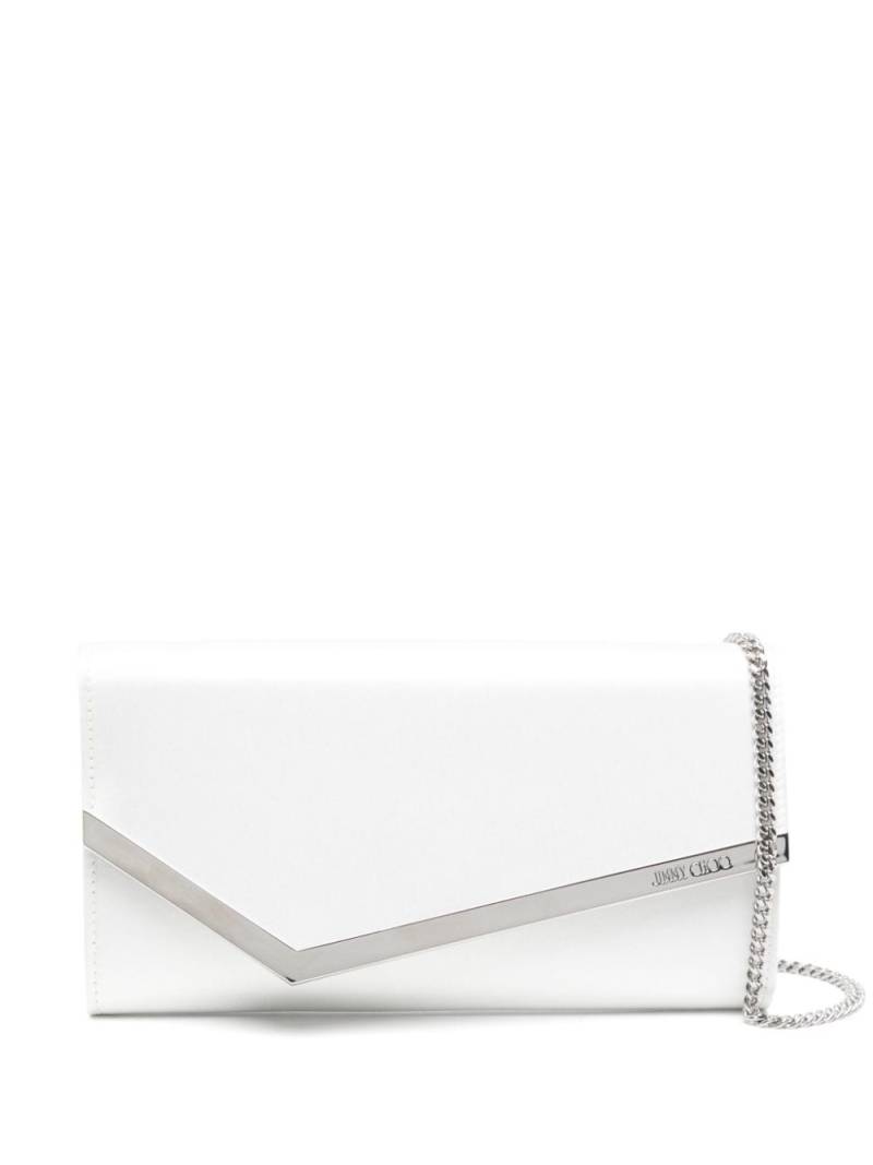 Jimmy Choo Emmie Clutch aus Satin - Nude von Jimmy Choo