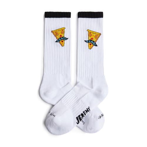 Jimmy Lion Jeremyville Socken für Damen und Herren - Größen 36-40 | 41-46 Limitierte Auflage, Athletic Ciao - Weiß, 36-40 von Jimmy Lion