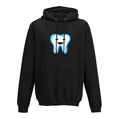 Hoodie Zahnfee + Tütü Tüllrock Kostüm Fasching Karneval 12 Farben Herren XS-5XL Verkleidung Junggesellenabschied Ballerina Humor 11.11. , Größenauswahl:M, Farbauswahl:schwarz (Hoodie) von Jimmys Textilfactory