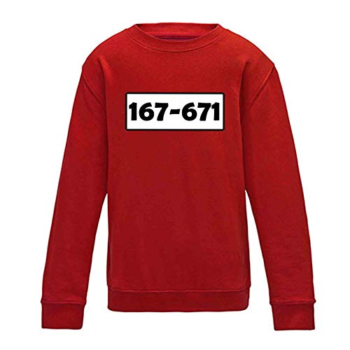 Jimmys Textilfactory Sweatshirt Panzerknacker Karneval Kostüm Set Deluxe 104-164 Kinder Verkleidung Fasching Outfit Rosenmontag Karnevalszug JGA, Größe:164, Shirt only, Logo: Standard-Nr von Jimmys Textilfactory