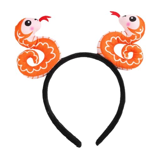 Schlangen-Kopfschmuck,Stofftier-Stirnband | Kreatives Cartoon-Tier-Plüsch-Haarband | Foto-Requisiten, Haardekoration, einzigartiger Stofftier-Kopfschmuck für den Urlaub von Jingmiger