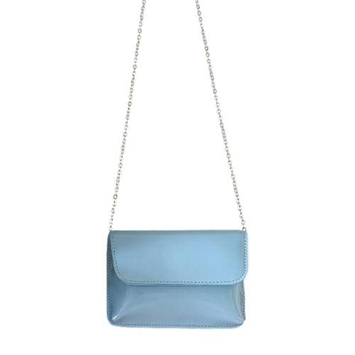 Jiqoe FashionCasual Taschen PU Tasche Schultertasche Damen Geldbörse für Frauen Mädchen Vielseitige Taschen Crossbody Freizeit Tasche Mini Square Taschen, blau von Jiqoe