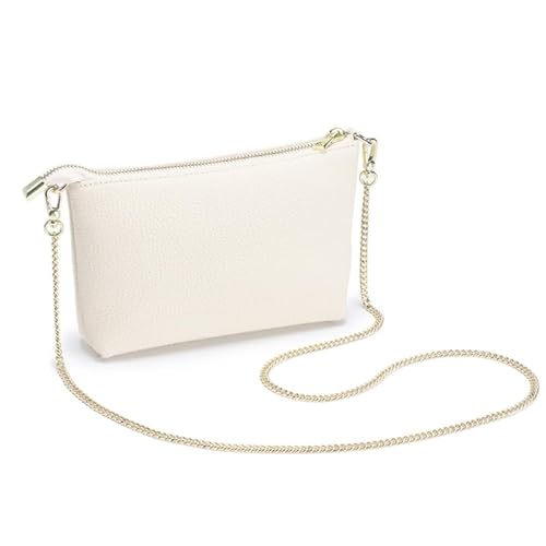 Jiqoe FashionCasual Taschen PU Tasche Schultertasche Damen Geldbörse für Frauen Mädchen Vielseitige Taschen Crossbody Freizeit Tasche Quadratische Taschen, weiß von Jiqoe