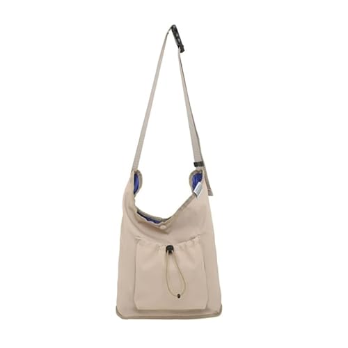 Jiqoe Modische, lässige Kordelzug-Tasche, Tragetasche, Schultertasche, Damen-Geldbörse, Crossbody, lässige Taschen für Frauen und Mädchen, Mehrzweck-Taschen, khaki von Jiqoe