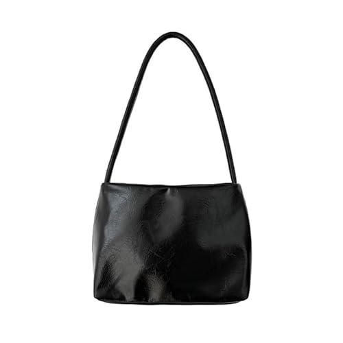 Jiqoe Modische Freizeittasche, Tragetasche, Umhängetasche, Damengeldbörse für Damen und Mädchen, vielseitige Hobo-Taschen, große Kapazität, Freizeittasche, Schwarz von Jiqoe