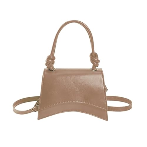 Jiqoe Modische Umhängetasche, Crossbody-Tasche, für Damen und Mädchen, vielseitige Damen-Geldbörse, Reisetasche, Mini-Quadrat-Tasche, Handtasche, Reisetasche, khaki von Jiqoe