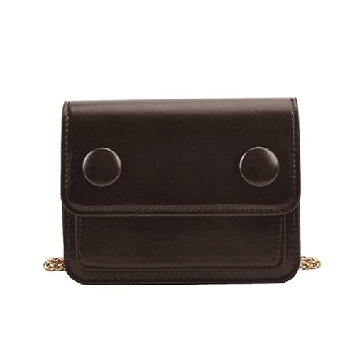 Jiqoe Modische Umhängetasche für Damen, Kette, Umhängetasche, Handtasche, Geldbörse, Handy, Geldbörse, Geldbörse für Frauen, Mädchen, Dating, Arbeit, coffee von Jiqoe