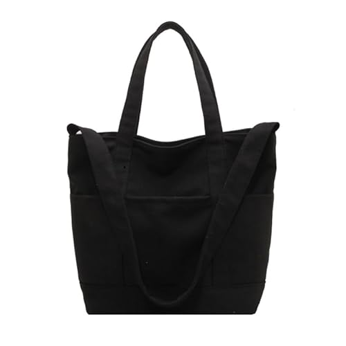 Jiqoe Modische lässige Handtasche, Tragetasche, Schultertasche, Damen-Geldbörse, Crossbody-Tasche für Damen und Mädchen, vielseitige Kuriertasche, Schwarz von Jiqoe