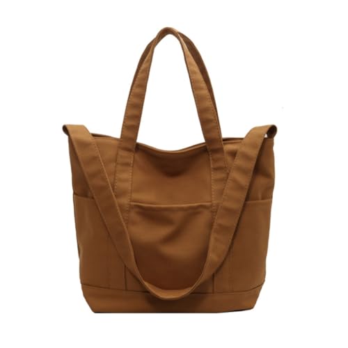 Jiqoe Modische lässige Handtasche, Tragetasche, Schultertasche, Damen-Geldbörse, Crossbody-Tasche für Damen und Mädchen, vielseitige Kuriertasche, khaki von Jiqoe