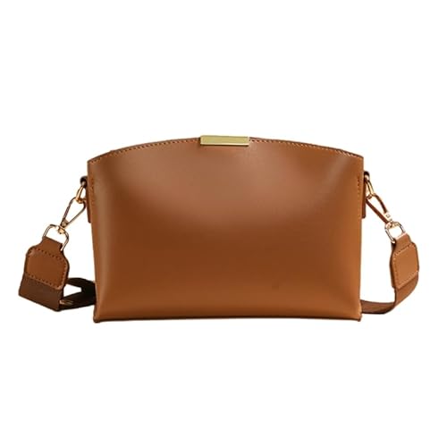 Jiqoe Modische lässige Tasche, große Kapazität, Schultertasche für Damen und Mädchen, vielseitige Umhängetasche, trendig, modisch, Handtasche, Muscheltasche, braun von Jiqoe