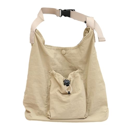 Jiqoe Modische lässige Tasche mit Kordelzug, Hobo-Tasche, Umhängetasche, Umhängetasche, lässige Tasche für Frauen und Mädchen, vielseitige Taschen, khaki von Jiqoe