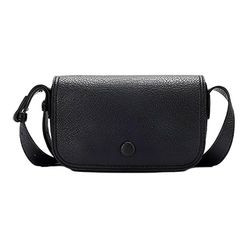 Jiqoe Schlichte, modische Umhängetasche, Freizeittasche, Kuriertasche, trendige Tasche für Damen und Mädchen, Crossbody-Taschen, einfarbige Taschen, Schwarz von Jiqoe