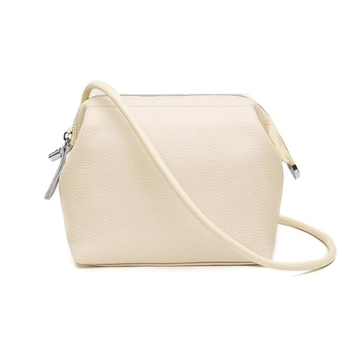 Jiqoe Schlichte modische Umhängetasche, Freizeittasche, Mini-Quadratisch, trendige Tasche für Damen und Mädchen, Crossbody-Taschen, einfarbige Taschen, beige von Jiqoe