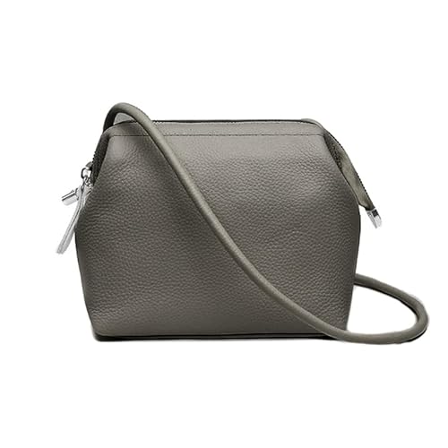 Jiqoe Schlichte modische Umhängetasche, Freizeittasche, Mini-Quadratisch, trendige Tasche für Damen und Mädchen, Crossbody-Taschen, einfarbige Taschen, grau von Jiqoe