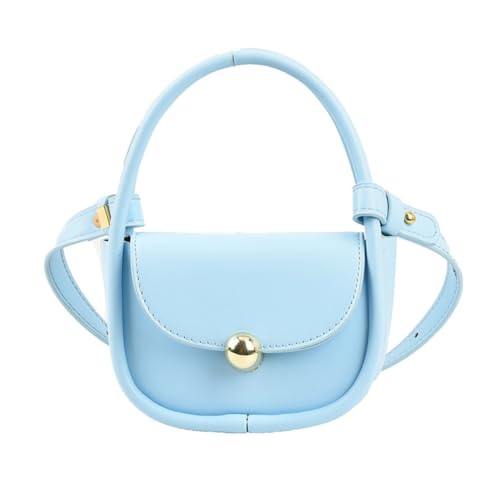 Jiqoe Stilvolle Damen-Handtasche, modische Trends, Schultertasche mit abnehmbarem Riemen, Umhängetasche, schicke Farbe, blau von Jiqoe