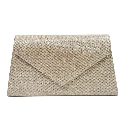 Jiqoe Strass-Umschlagtasche für Hochzeit, Party, Damen, Mädchen, formelle Abendtasche mit Kette, Bankett, Geldbörse, Frauen-Handtasche, Clutches, aprikose von Jiqoe