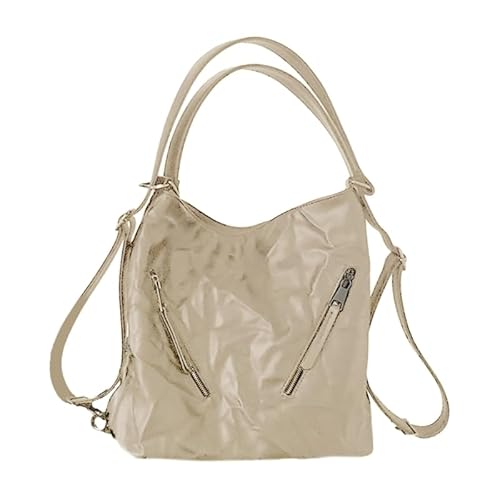 Jiqoe Trendige und funktionale Damen-Umhängetasche, elegantes Design, Crossbody-Tasche, wasserdichte Tasche mit mehreren Taschen für Damen und Herren, weiß von Jiqoe