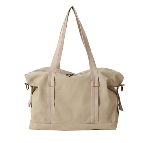 Jiqoe Umhängetasche, Shopper Tasche, vielseitige Kuriertasche, große Kapazität, Handtasche für Mädchen und Frauen, modische Schultaschen, trendige Tragetasche, khaki von Jiqoe