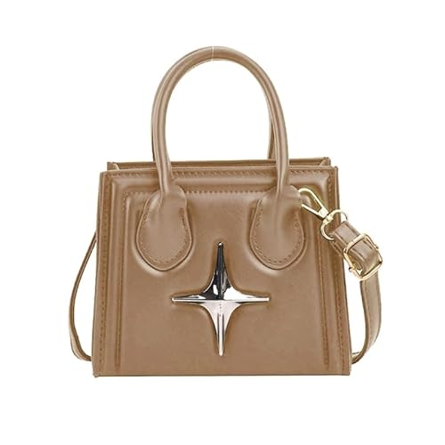 Jiqoe Umhängetasche für Damen, modische Tragetasche, Mini-Reisetasche, für Mädchen, Damen, vielseitige Handtasche, khaki von Jiqoe