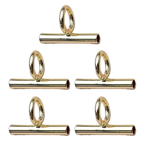 Jiqoe Verstellbares Halsketten- und Broschenkonverter-Set, Legierung, Schmuckzubehör, geeignet für jeden Anlass, 13 mm, Metall von Jiqoe