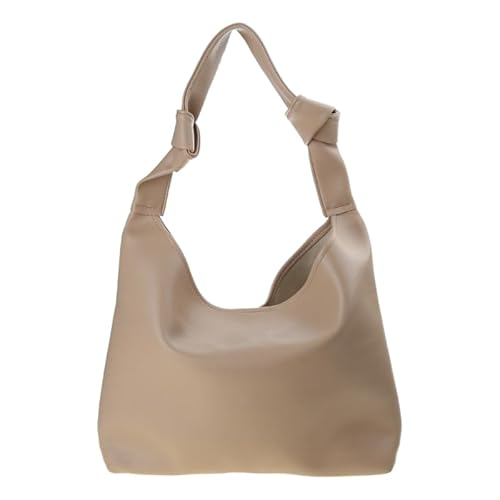 Jiqoe Vielseitige Damen-Handtasche, weiche Tragetasche mit Schultergurt, modische Tasche, leicht, perfekt für Arbeit oder Reisen, khaki von Jiqoe