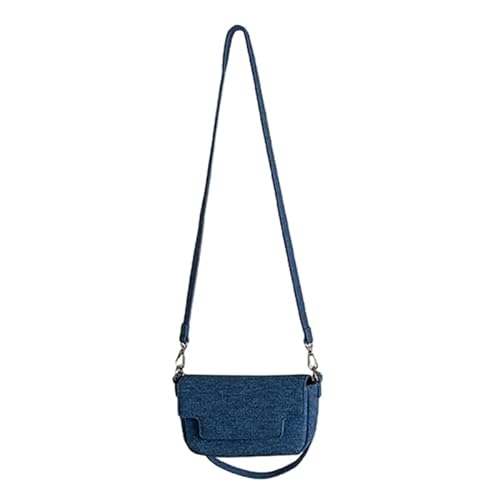 Jiqoe Vielseitige Mini-Handtasche für Damen, Umhängetasche, modisches Design, bequeme Umhängetasche, denim-blau von Jiqoe