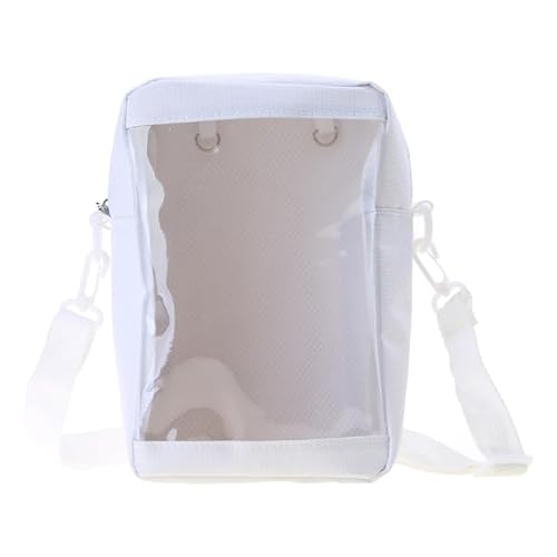 Kleine Geldbörse für Damen, japanischer Stil, Ita, Kuriertasche, Damen, transparent, Umhängetasche, Teenager, Schultertasche, weiß von Jiqoe