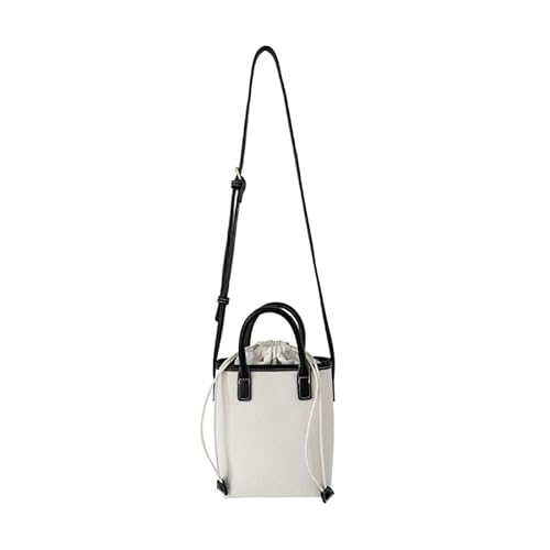 Lässige Umhängetasche für Damen und Mädchen, Reisetasche, Umhängetasche, Eimertasche, vielseitig, koreanischer Stil, modisch, minimalistisch, Segeltuchtasche, Schwarz von Jiqoe