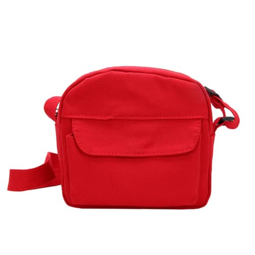 Modische Umhängetasche, Umhängetasche, Umhängetasche für Damen und Mädchen, vielseitige Kuriertasche, große Kapazität, japanischer Stil, lässige Tasche, rot von Jiqoe