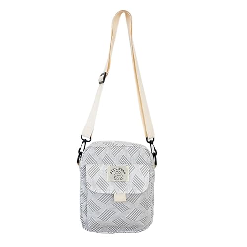 Schlichte modische Umhängetasche, Freizeittaschen, Mini-Quadrat-Tasche, trendige Taschen für Frauen und Mädchen, Crossbody-Taschen, japanischer Stil, weiß von Jiqoe