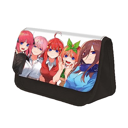 Jiumaocleu The Quintessential Quintuplets Federmäppchen, Anime, großes Federmäppchen, Stifteetui, Schreibwaren-Organizer, Nakano Ichika/Nin/Miku/Yotsuba/Itsuki Muster, Federtasche für Jungen und von Jiumaocleu