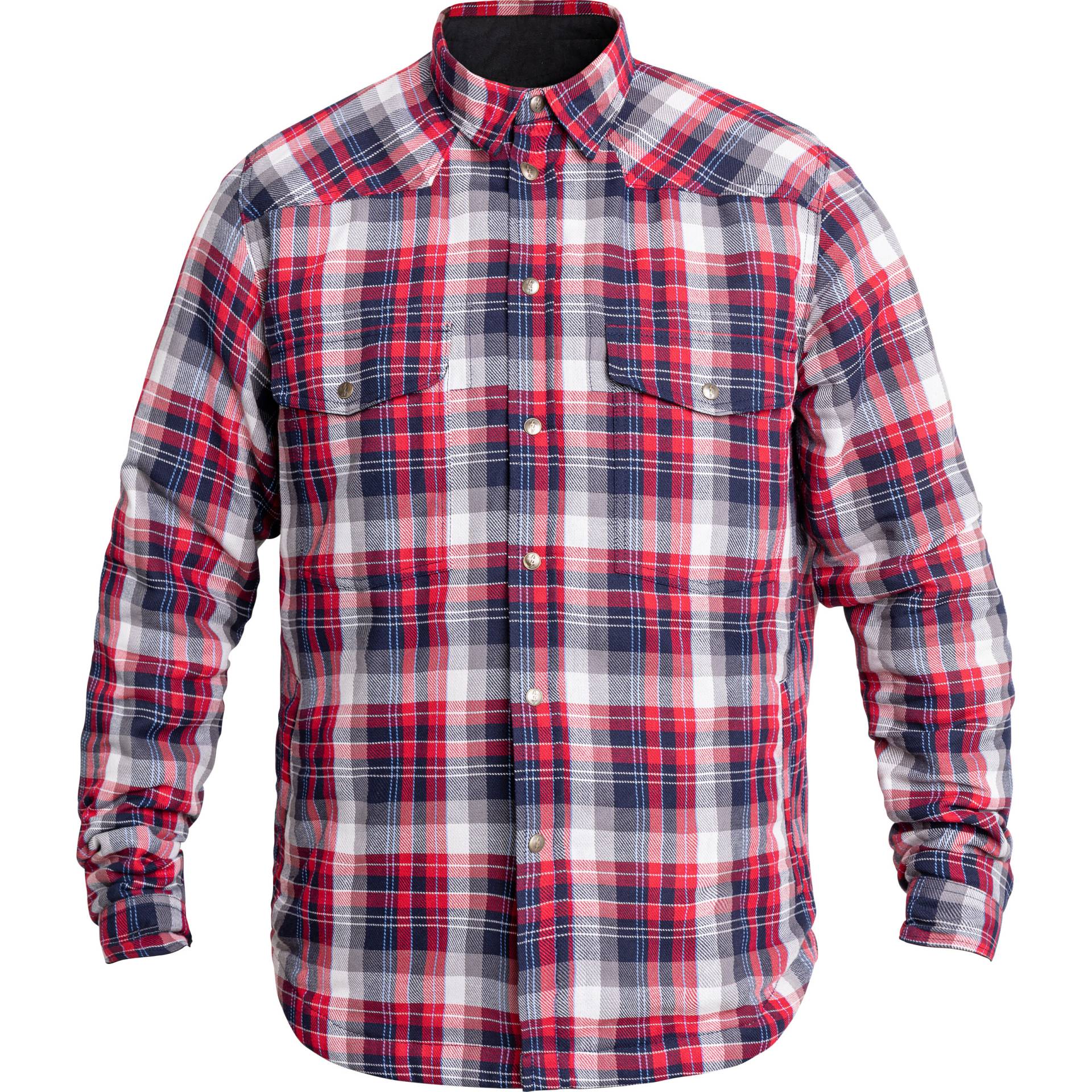 John Doe Motoshirt Hemd rot/blau/weiß XXL Herren von John Doe