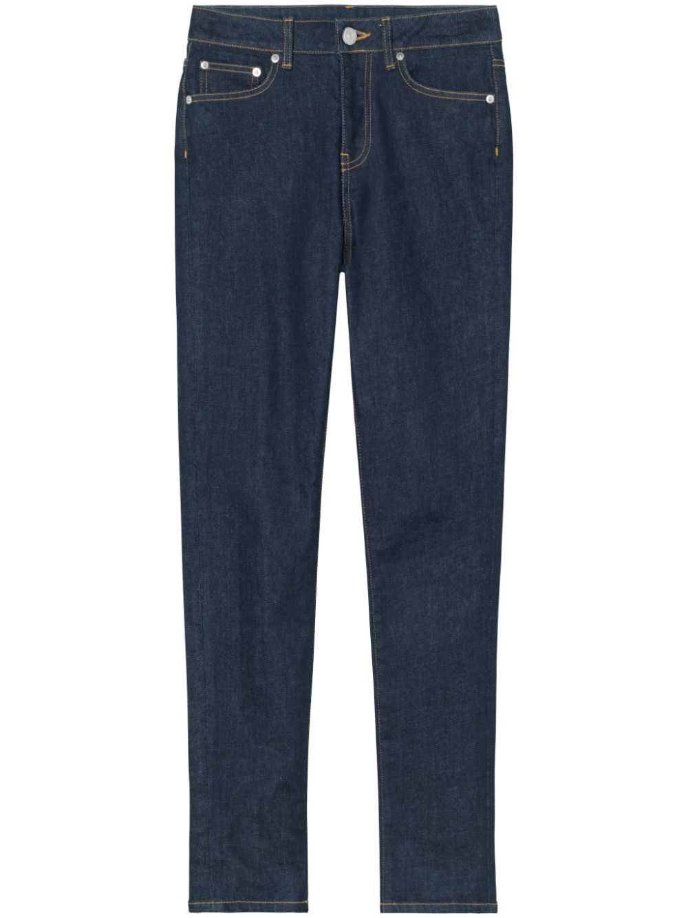 John Elliott Halbhohe Emma Skinny-Jeans - Blau von John Elliott