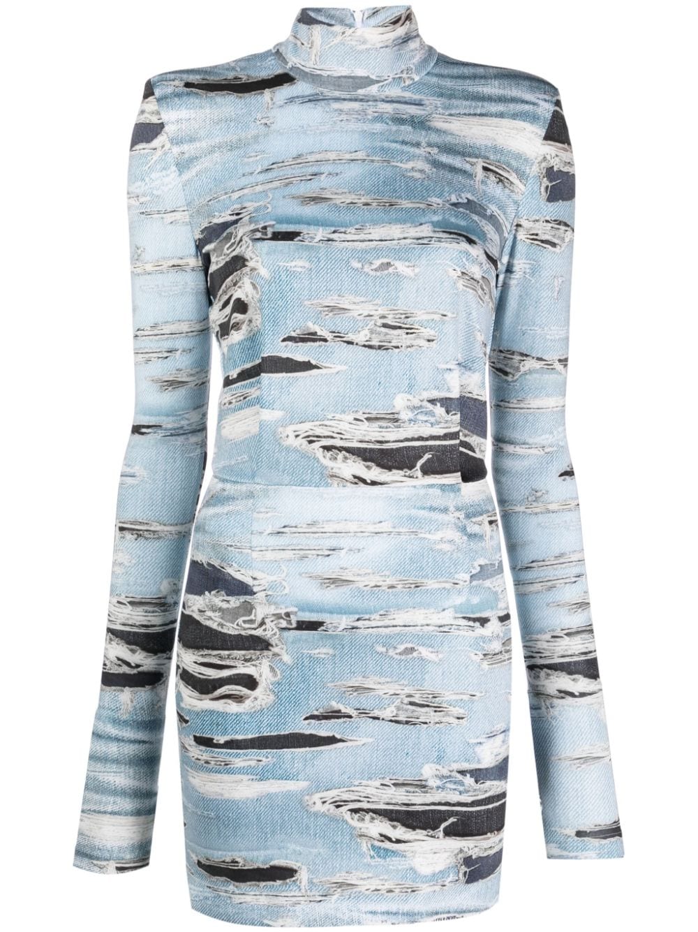 John Richmond Neril Minikleid aus Denim - Blau von John Richmond