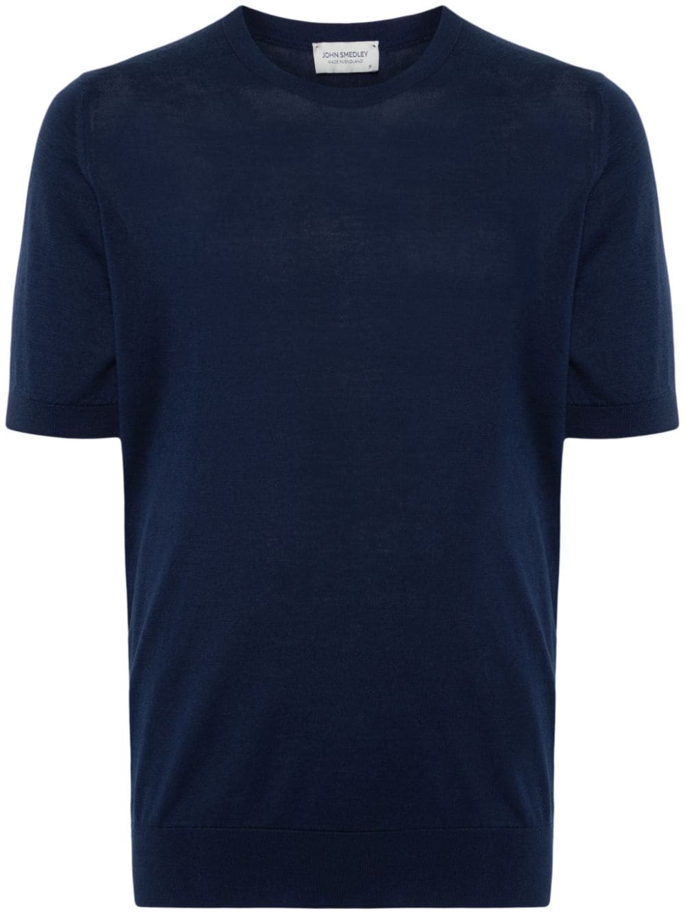 John Smedley Gestricktes Kempton T-Shirt - Blau von John Smedley