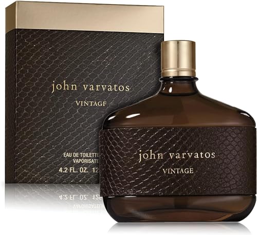 John Varvatos Vintage – Eau de Toilette homme/men, 125 ml, sinnlich-intensiver Duft für Herren, maskuline Mischung aus orientalischen Gewürzen & Leder, Herrenduft im eleganten Design Flakon von John Varvatos