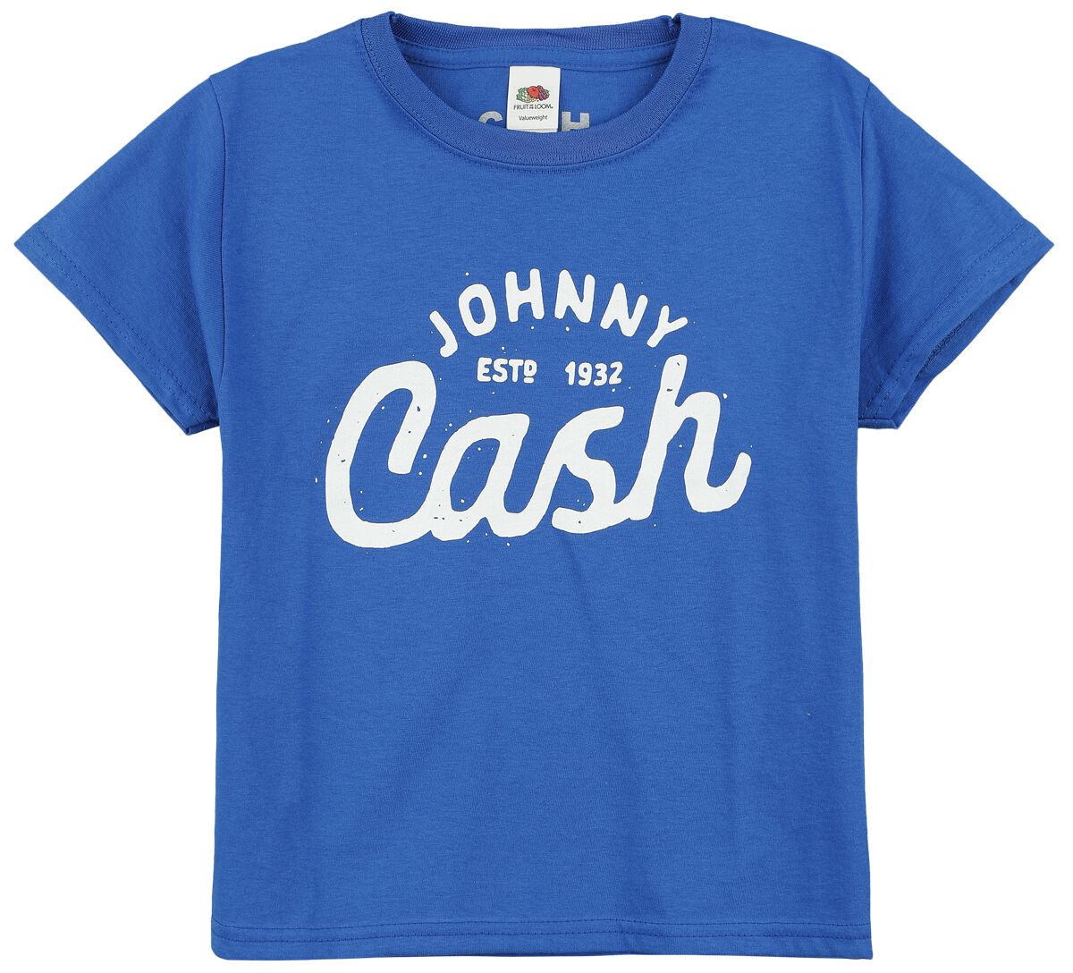 Johnny Cash Kids - Logo T-Shirt blau in 104 von Johnny Cash