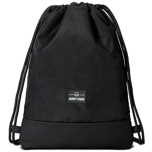 Johnny Urban Turnbeutel Damen & Herren Schwarz - Blake - Sportbeutel für Alltag, Festival, Sport - Rucksack Beutel mit Kordelzug - Wasserabweisend von Johnny Urban