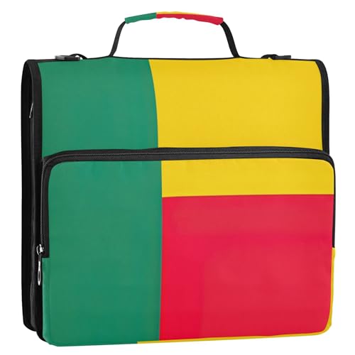 Benin-Flaggenmappe, Reißverschluss, Portfolio-Ordner, Schulordner für die Mittelschule Benin-Flaggenmappe, Reißverschluss, Portfolio-Ordner, Schulordner für die Mittelschule von Joitme