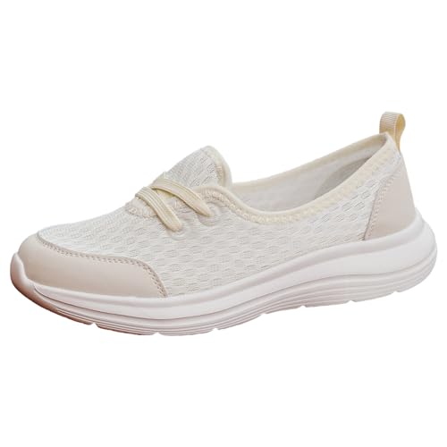 Bequeme Schuhe Zur für Damen - Laufschuhe Atmungsaktive Slip on Sneakers Weiche Schuhe Air Turnschuhe Jogger rutschfeste Straßenlaufschuhe Sneakerr für Gym Walking Jogging Laufen von JokeLomple