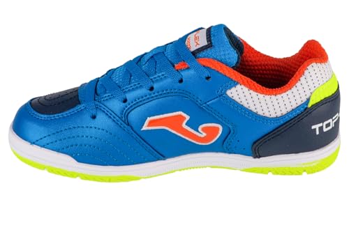 Joma Top Flex Jr 2494 IN TPJW2494INV, für Jungen, Hallenschuhe, Royal/Navy/Orange, 28 EU von Joma